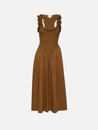 Paloma Maxi Dress,ROAME,TOFFEE,Image 1