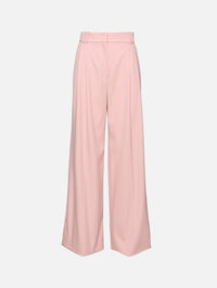 Pleated Trouser,ANOTHER TOMORROW,LOTUS PINK,Image 1