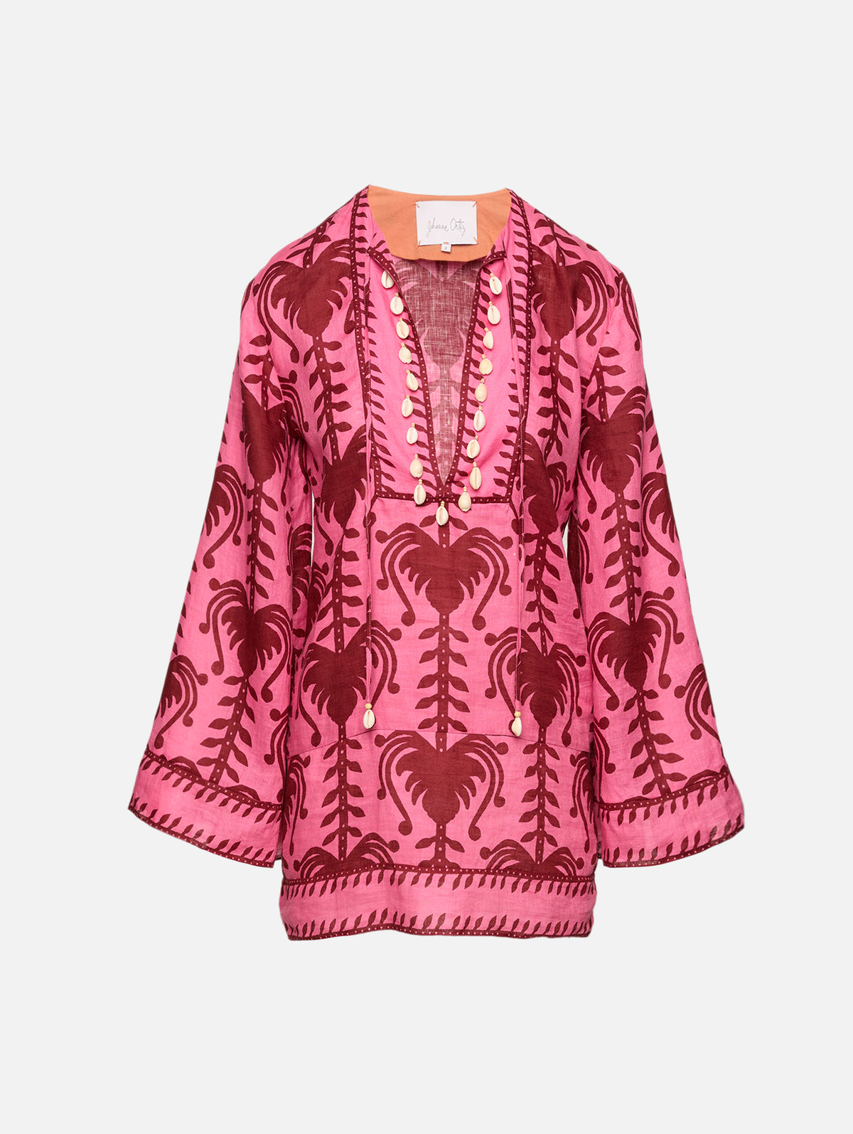 Wild Savannah Short Tunic Dress,JOHANNA ORTIZ,PINK/CHERRY,Image 2