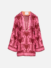 Wild Savannah Short Tunic Dress,JOHANNA ORTIZ,PINK/CHERRY,Image 2