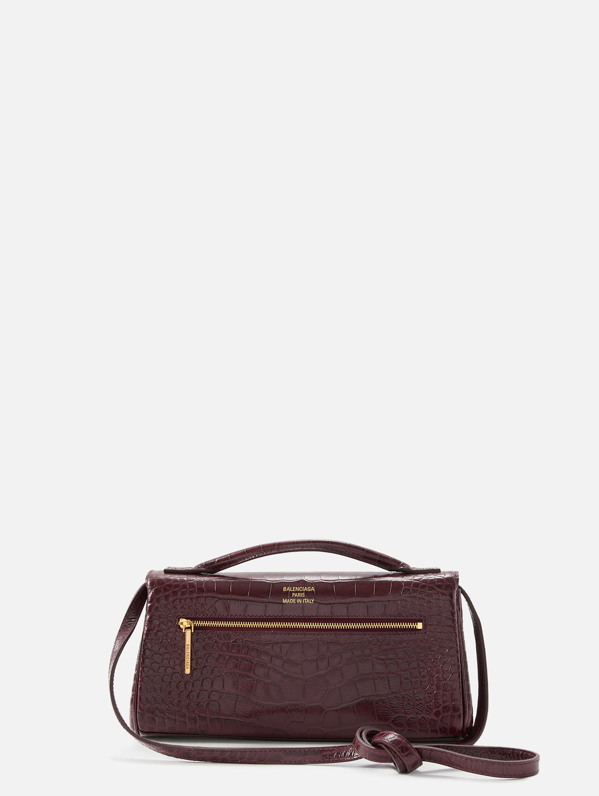 Bel Air Clutch,BALENCIAGA,DARK BURGUNDY,Image 3