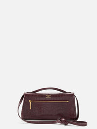 Bel Air Clutch,BALENCIAGA,DARK BURGUNDY,Image 3