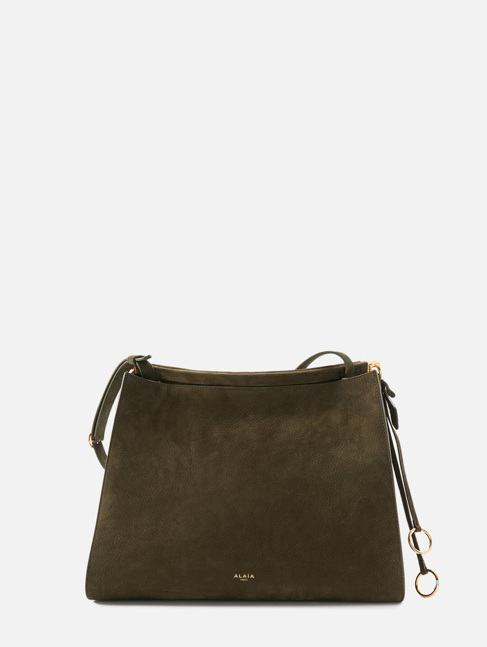 Medium Le Click Square Bag,ALAIA,KAKI,Image 1