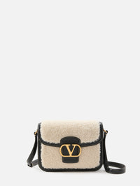 9 to 5 Shoulder Bag,VALENTINO GARAVANI,NATURALE/NERO,Image 1