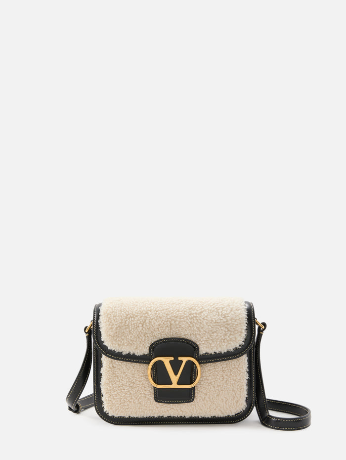 9 to 5 Shoulder Bag,VALENTINO GARAVANI,NATURALE/NERO,Image 1