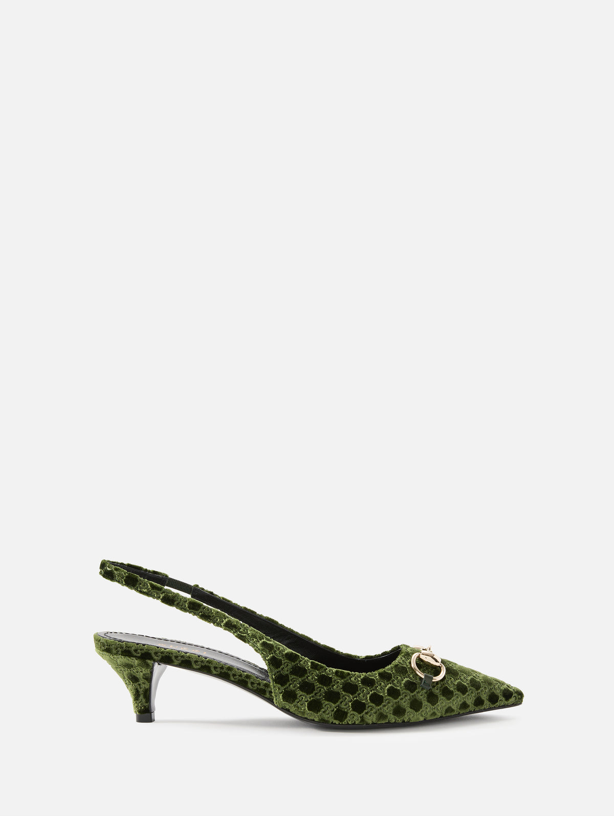 Erin Slingback Sandal,GUCCI,VERDE BOSCO,Image 1