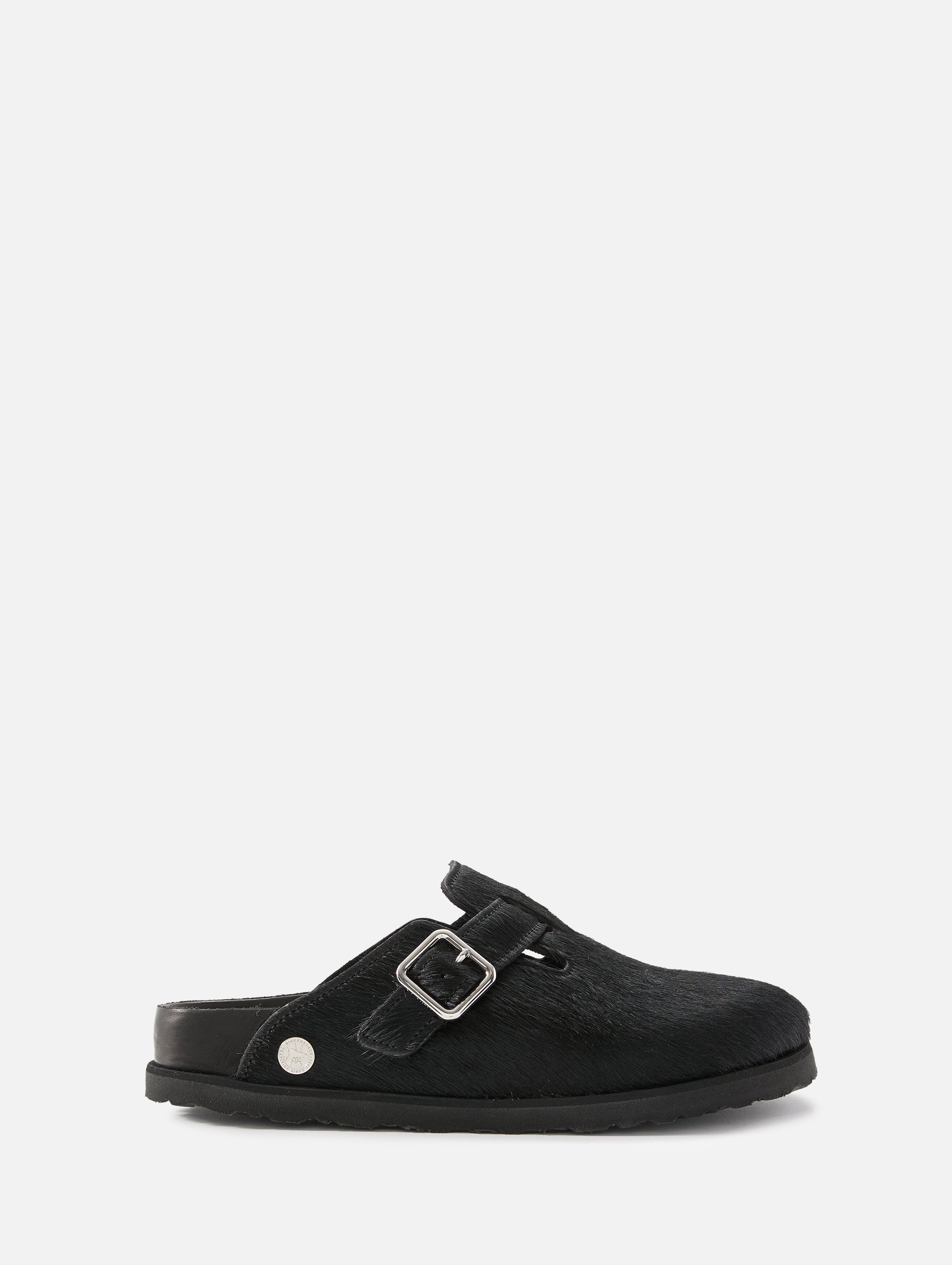 Birkenstock Bostonブラック サンダル 26cm/UK7 Boston Pony Slide | BIRKENSTOCK | elysewalker