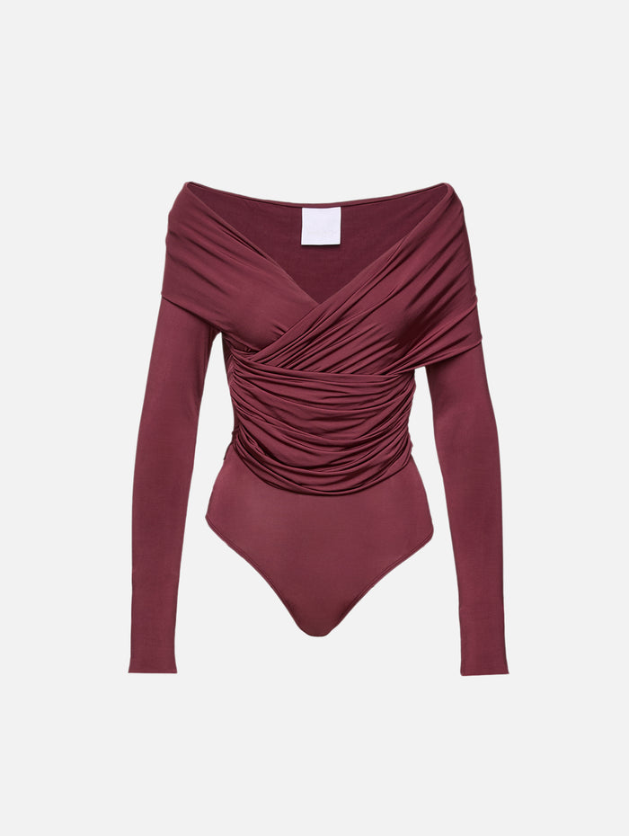 Otto Bodysuit,PARIS GEORGIA,OXBLOOD,Image 1