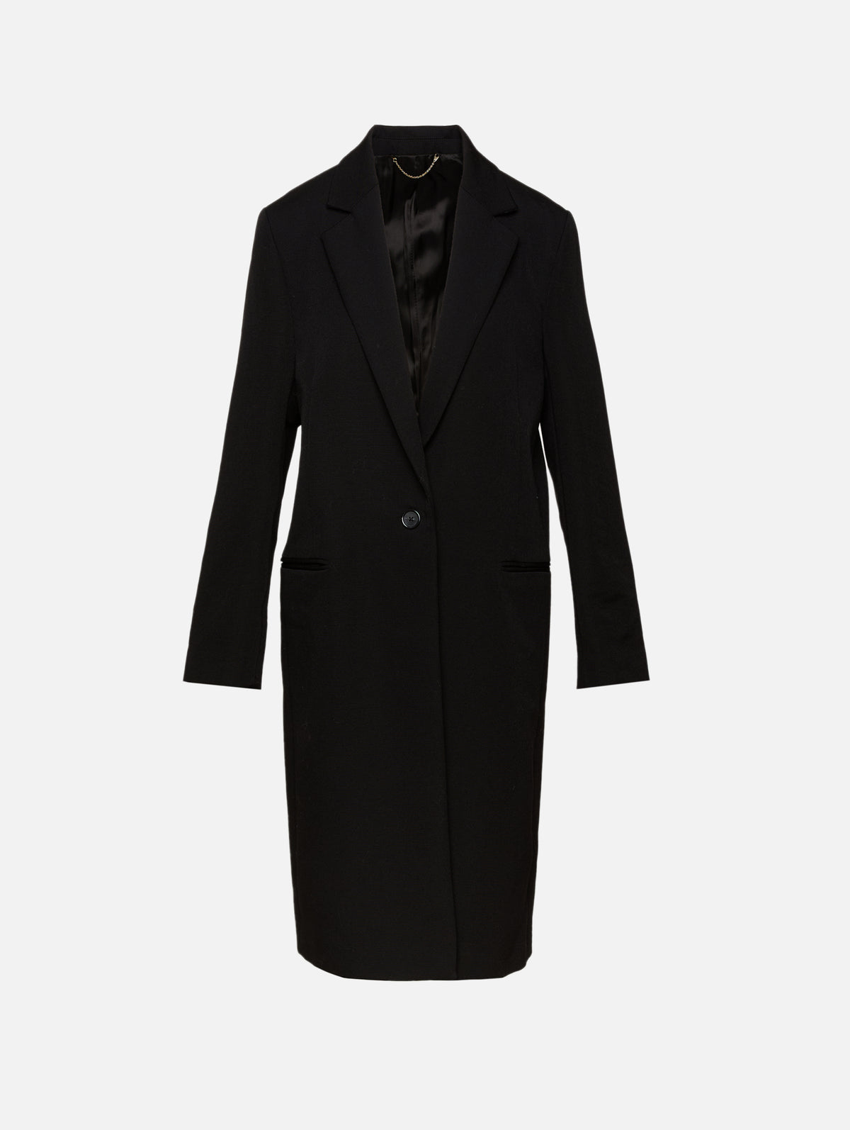 Classic Tailored Coat,TOTÉME,BLACK,Image 1