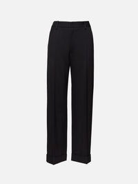 Irene Cuff Trouser,KALLMEYER,NAVY,Image 1