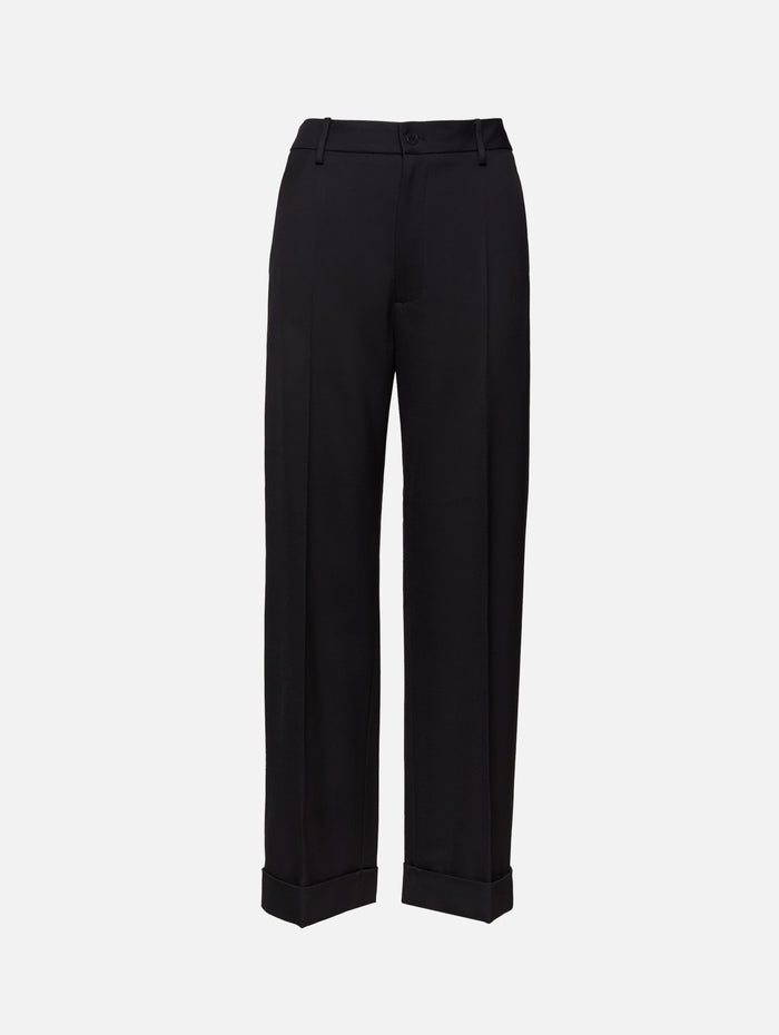 Irene Cuff Trouser,KALLMEYER,NAVY,Image 1