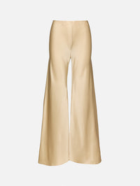 Bias Cut Wide Leg Pant,ROSETTA GETTY,CHAMPAGNE,Image 1