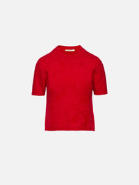 Veda Brushed Sweater,KALLMEYER,VERMILLION,Image 1