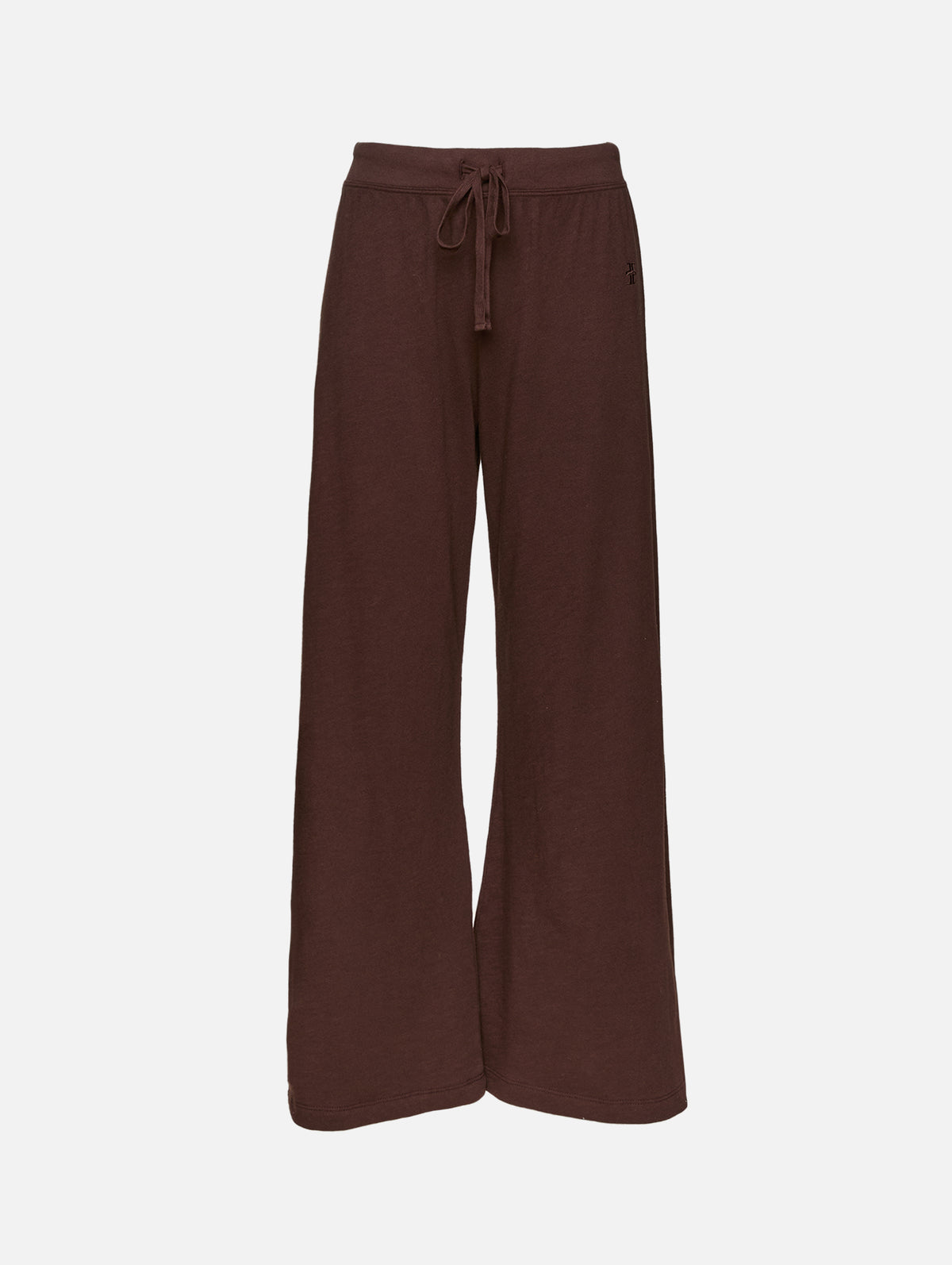 Drawstring Wide Leg Sweatpant,ÉTERNE,ESPRESSO,Image 1