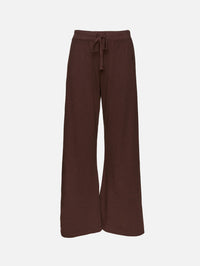 Drawstring Wide Leg Sweatpant,ÉTERNE,ESPRESSO,Image 1