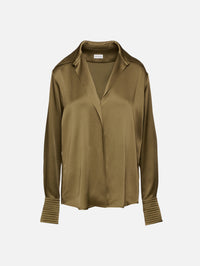 Celinta Shirt,DRIES VAN NOTEN,KHAKI,Image 1