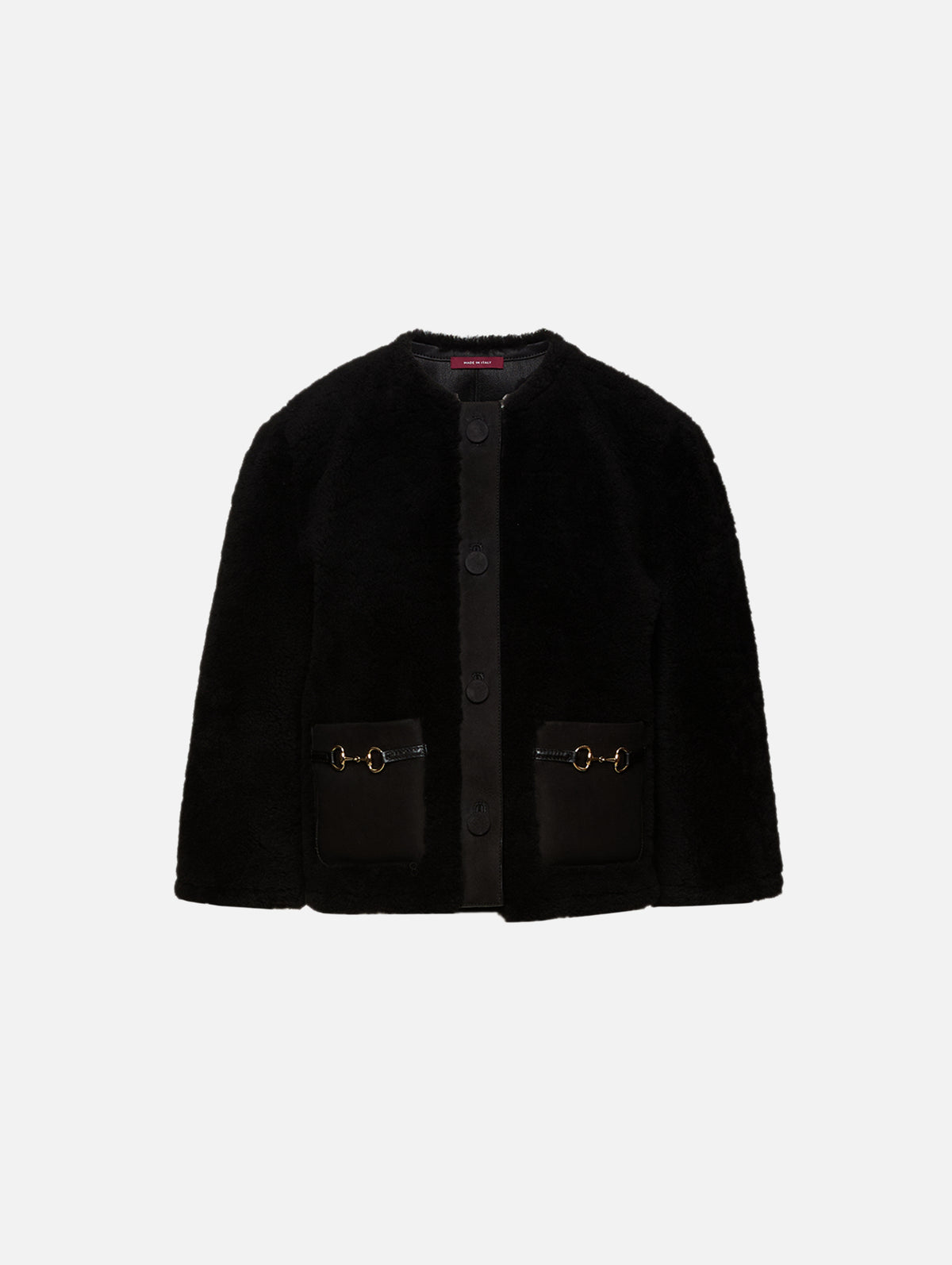 Soft Biker Jacket,GUCCI,BLACK,Image 1