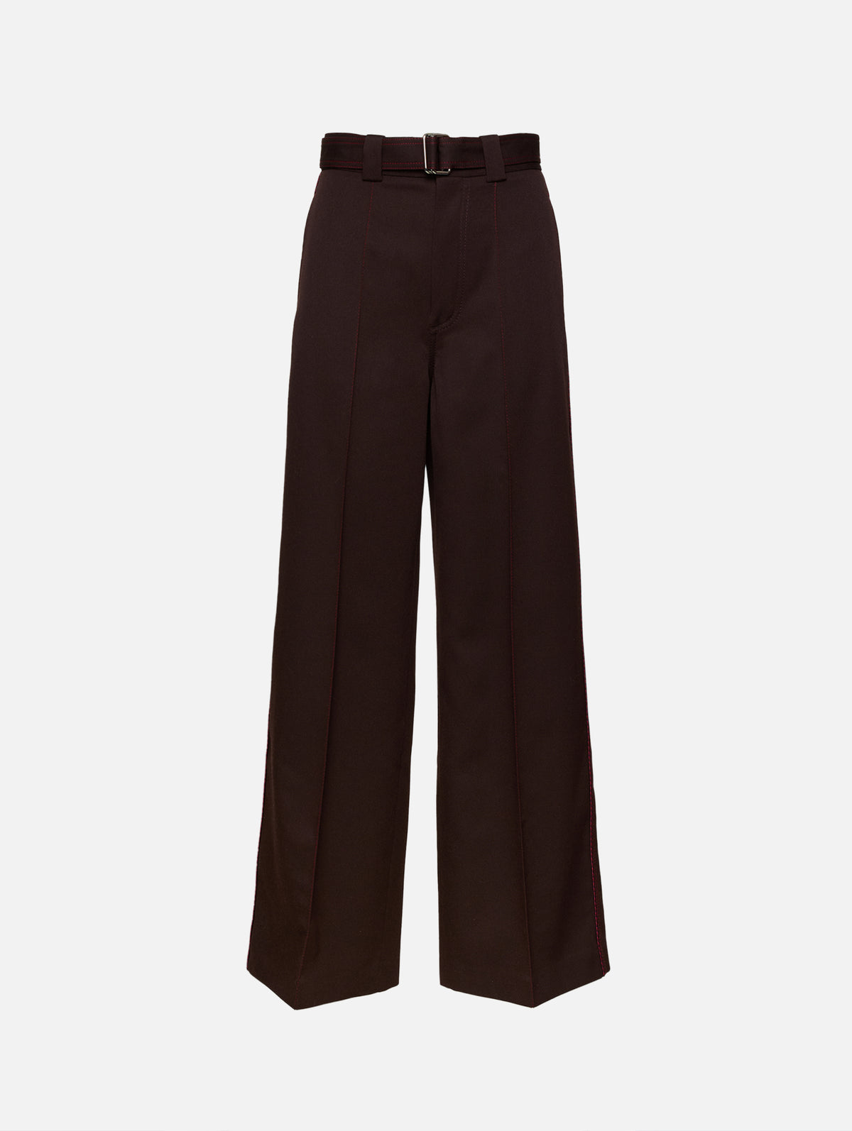 Flat Front Trouser,CHRISTOPHER JOHN ROGERS,PUMPERNICKEL,Image 1