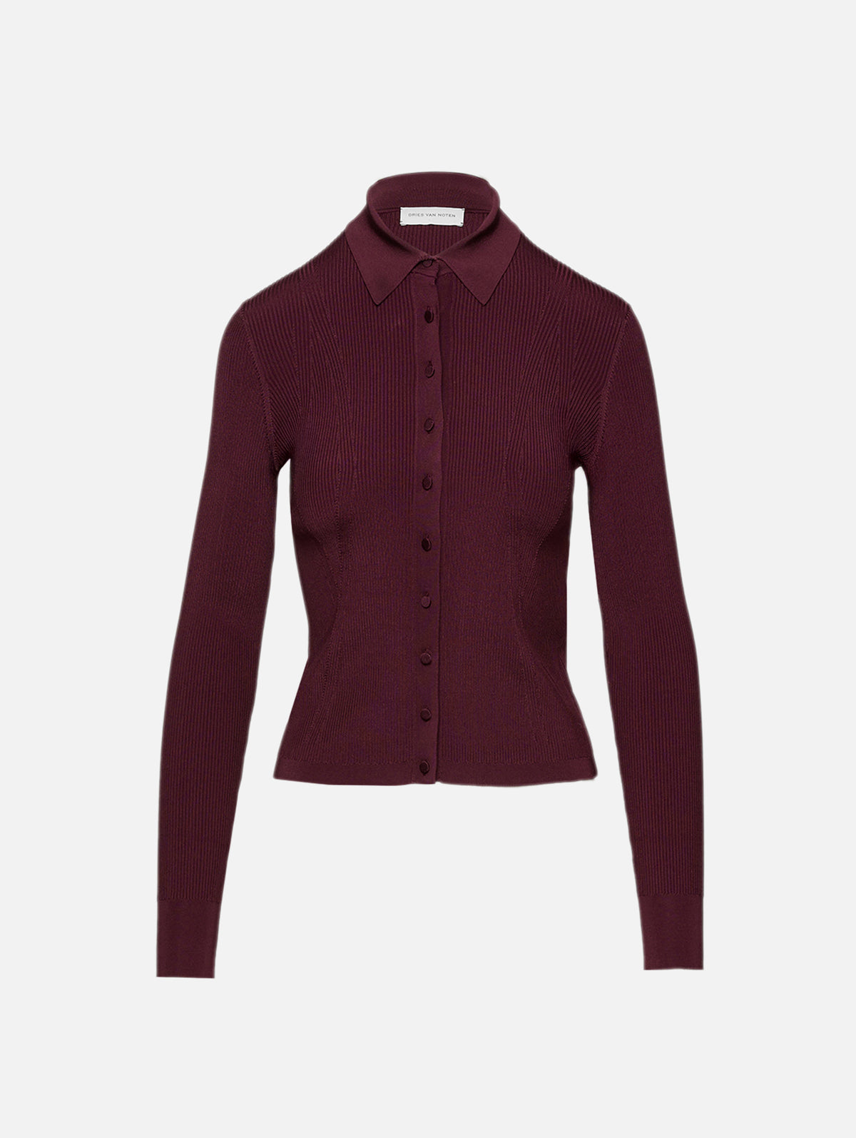 Tielt Cardigan,DRIES VAN NOTEN,BURGUNDY,Image 1