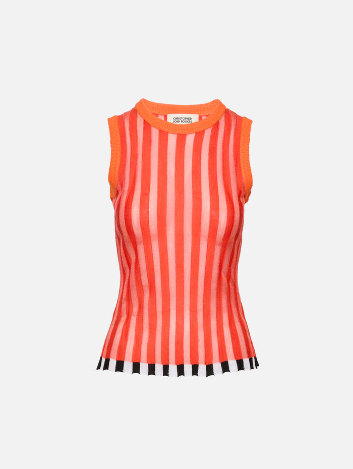 Pleated Shell Tank,CHRISTOPHER JOHN ROGERS,MABOLO,Image 1