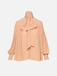 Runway Blouse,CHLOÉ,SAND BROWN,Image 1