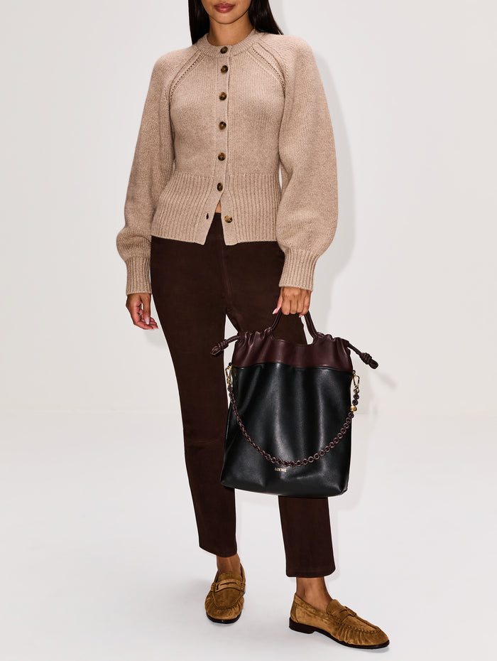 Sculpted Cardigan,GUEST IN RESIDENCE,TAUPE,Image 1