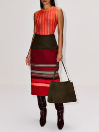 Medium Le Click Square Bag,ALAIA,KAKI,Image 2