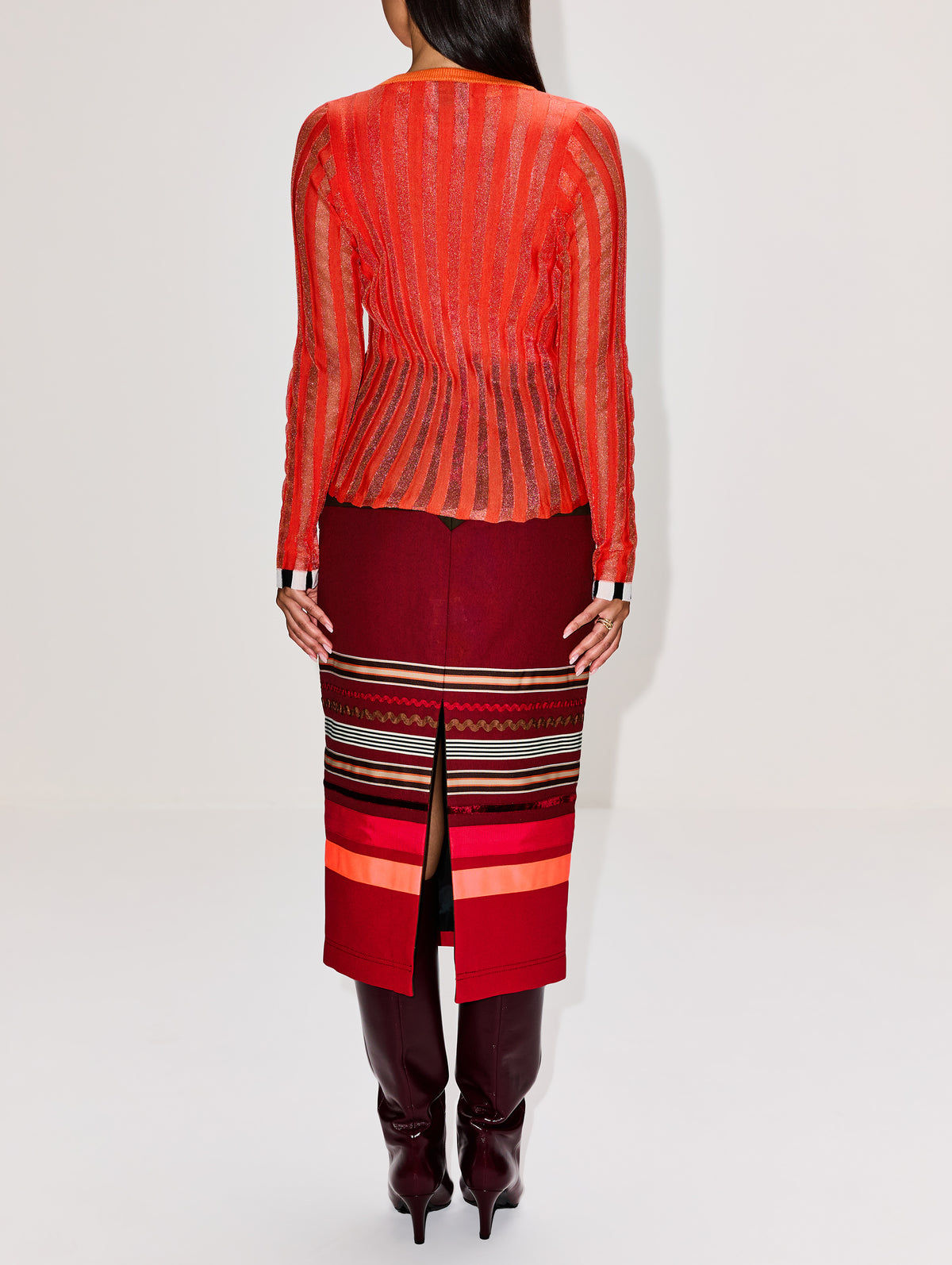 Pleated Cardigan,CHRISTOPHER JOHN ROGERS,MABOLO,Image 3