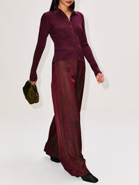 Penn Pant,DRIES VAN NOTEN,BURGUNDY,Image 3