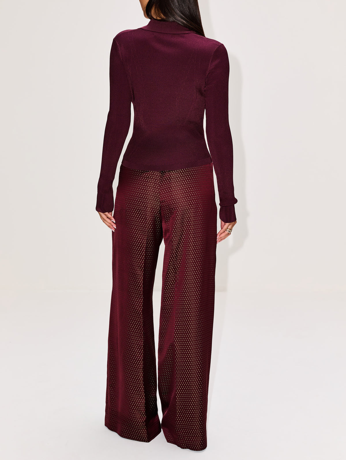 Penn Pant,DRIES VAN NOTEN,BURGUNDY,Image 4