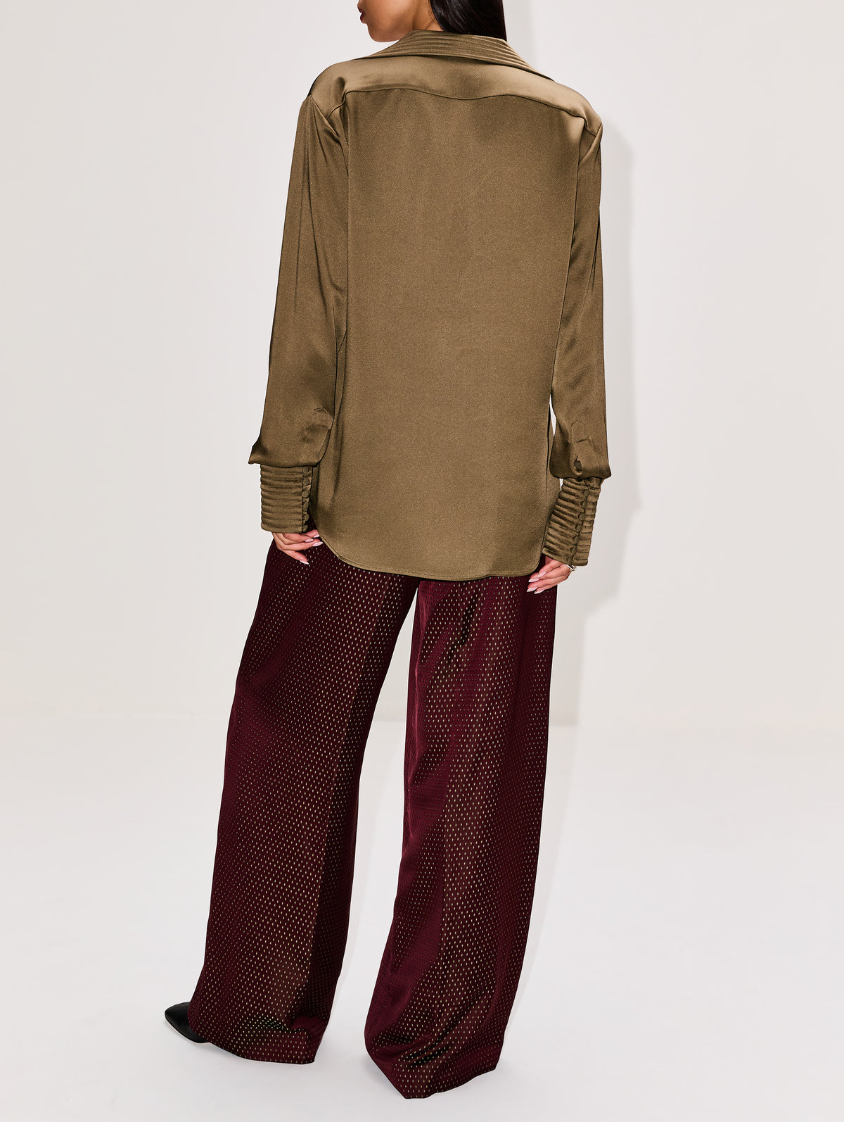 Celinta Shirt,DRIES VAN NOTEN,KHAKI,Image 3