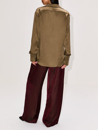 Celinta Shirt,DRIES VAN NOTEN,KHAKI,Image 3