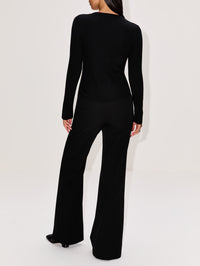 Avery Ribbed Cardigan,ELYSEWALKER LABEL,IVORY,Image 6