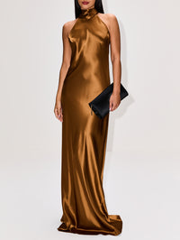 Sienna Gown,GALVAN,TOFFEE,Image 2