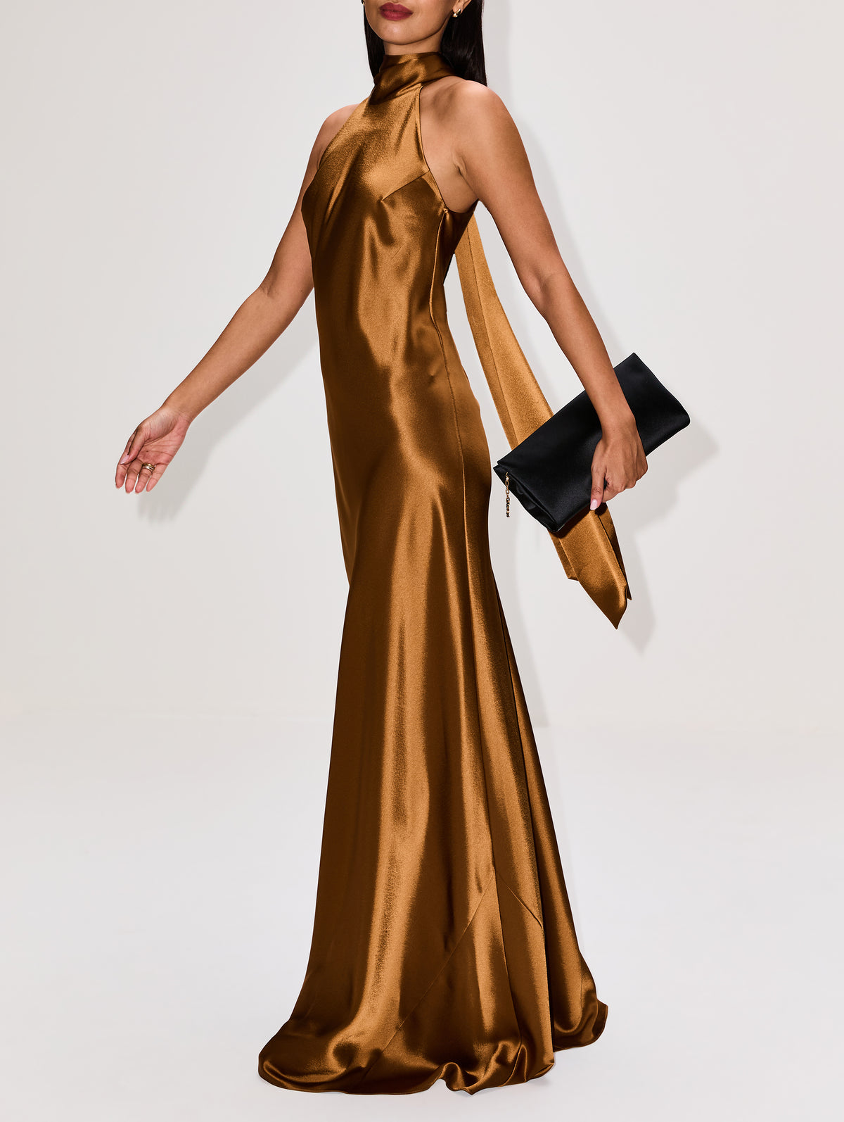 Sienna Gown,GALVAN,TOFFEE,Image 3
