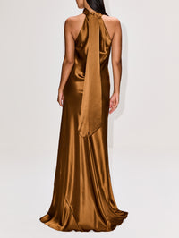 Sienna Gown,GALVAN,TOFFEE,Image 4