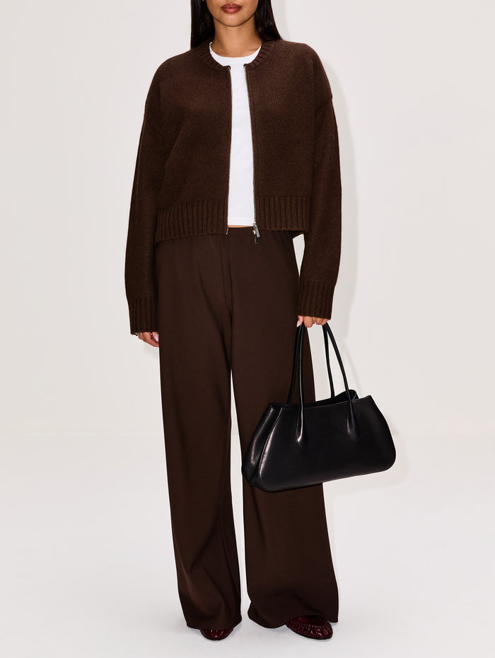 Andi Bomber,ELYSEWALKER LABEL,CACAO BROWN,Image 1