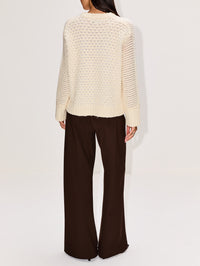 Gus Sweater,LA LIGNE,CREAM WHITE,Image 3