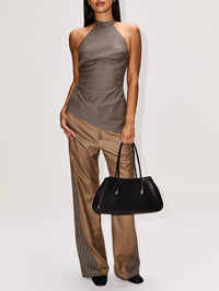 Twist Trouser,MIMCHIK,HOUNDSTOOTH BEIGE,Image 2