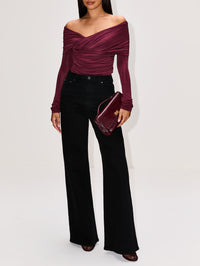 Otto Bodysuit,PARIS GEORGIA,OXBLOOD,Image 2