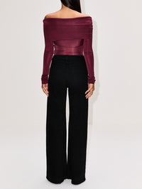 Otto Bodysuit,PARIS GEORGIA,OXBLOOD,Image 3