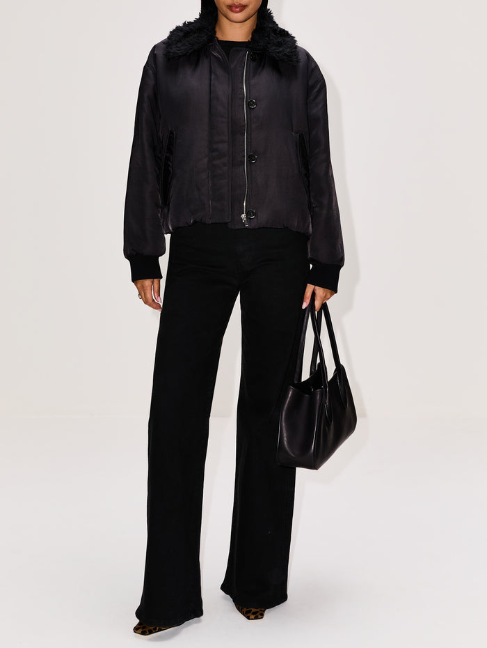 Vadra Jacket,PROENZA SCHOULER,BLACK,Image 1