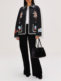 Remember Me Jacket,ALANUI,CHARCOAL/MULTI,Image 2