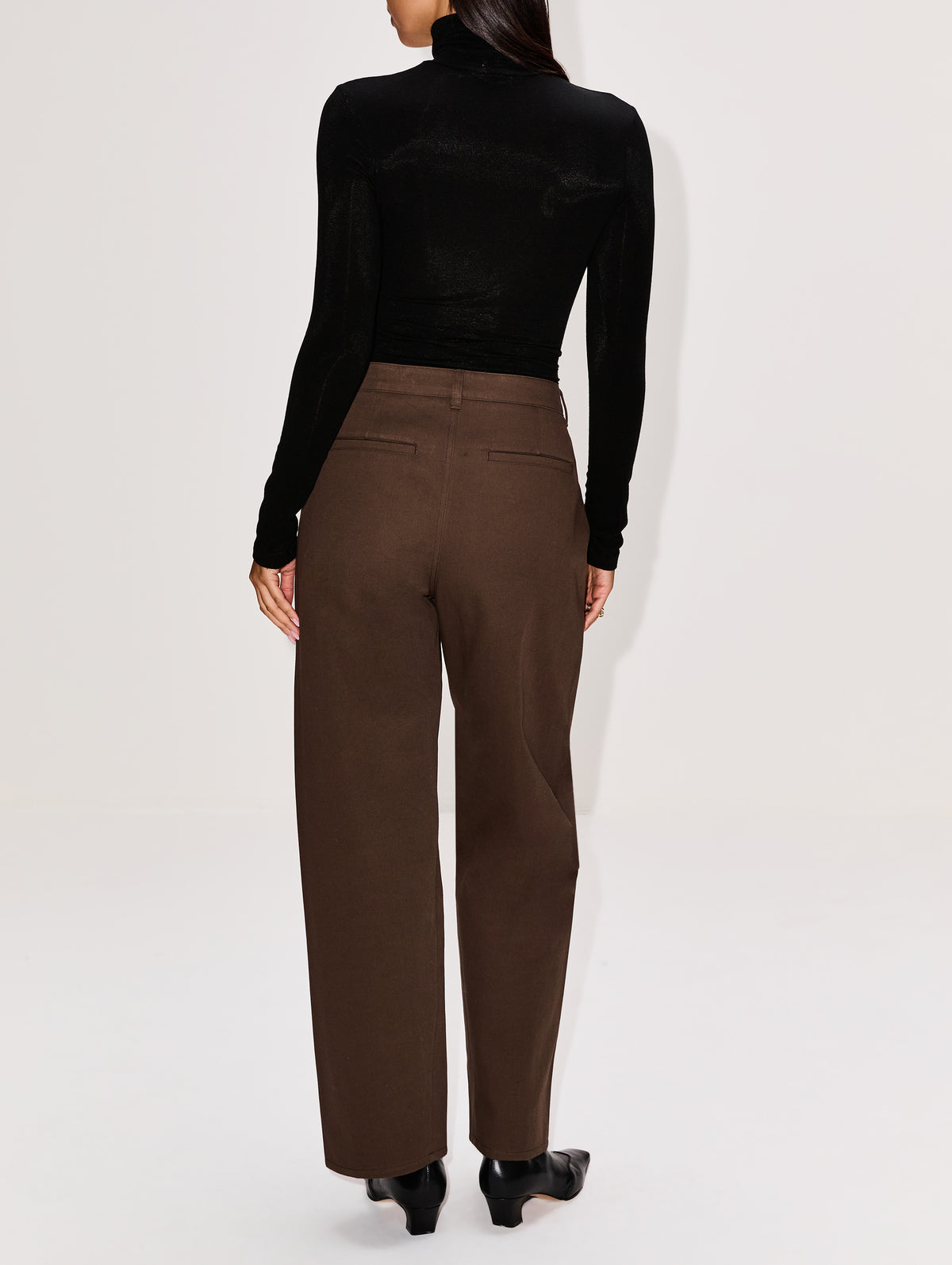Tailored Twisted Trouser,TOTÉME,PEPPER,Image 3