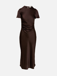 Marcel Silk Dress,STAUD,EARTH,Image 1