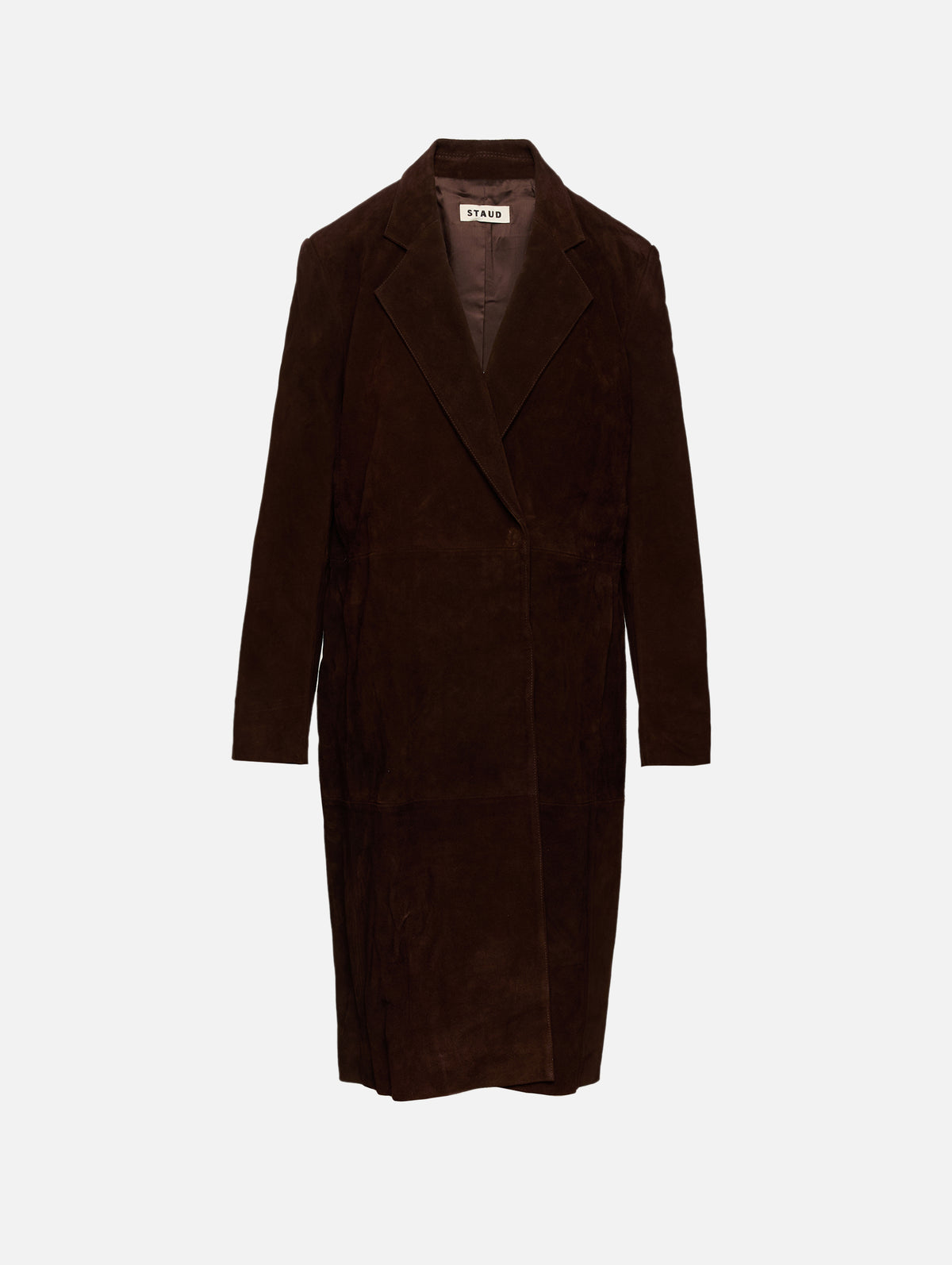 Sabine Suede Jacket,STAUD,ESPRESSO,Image 1