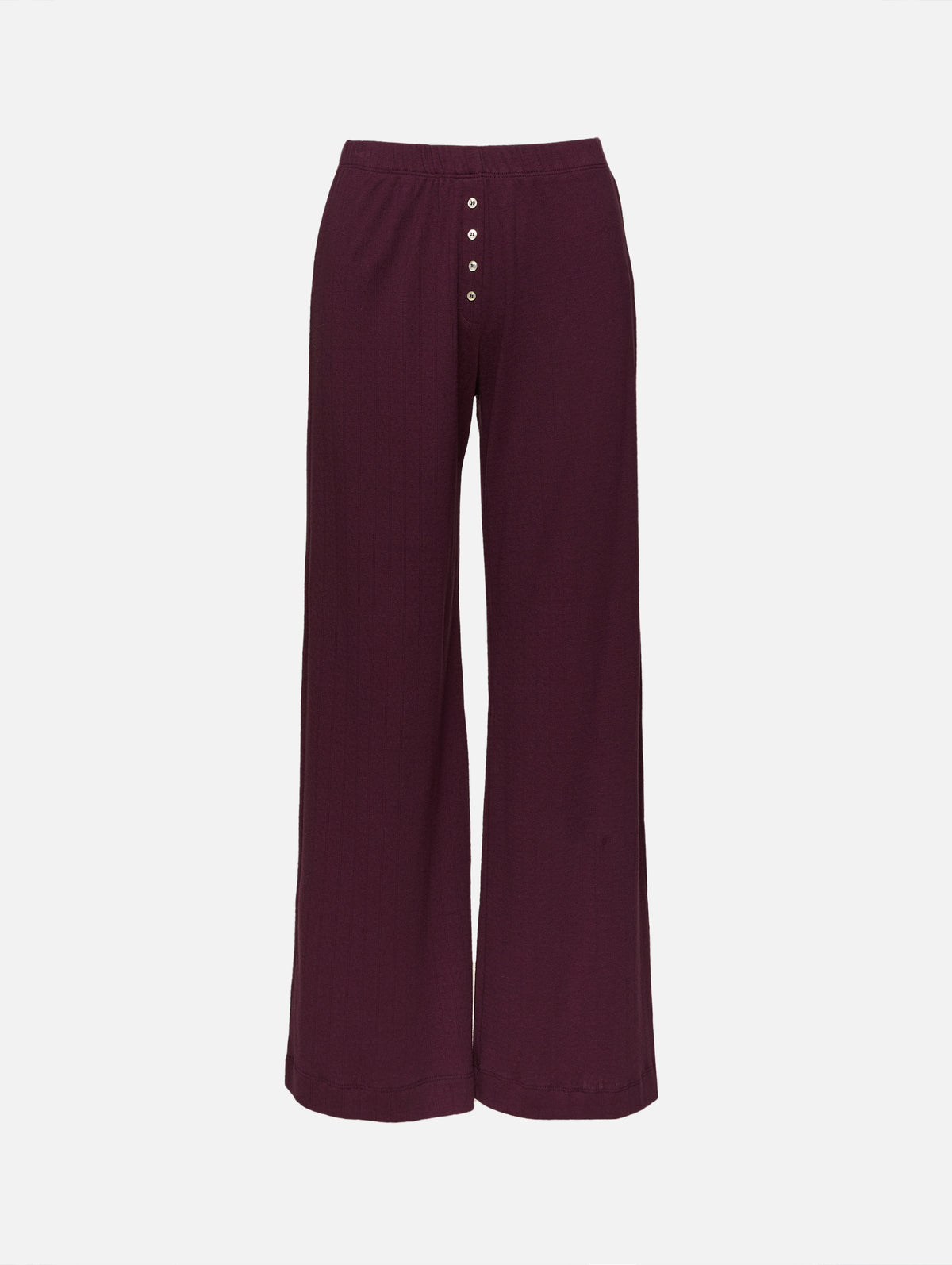 Pointelle Boxer Pant,LESET,DARK BERRY,Image 1
