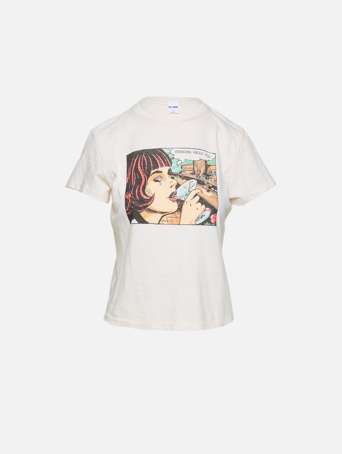 Classic Tee,RE/DONE,VINTAGE WHITE,Image 1