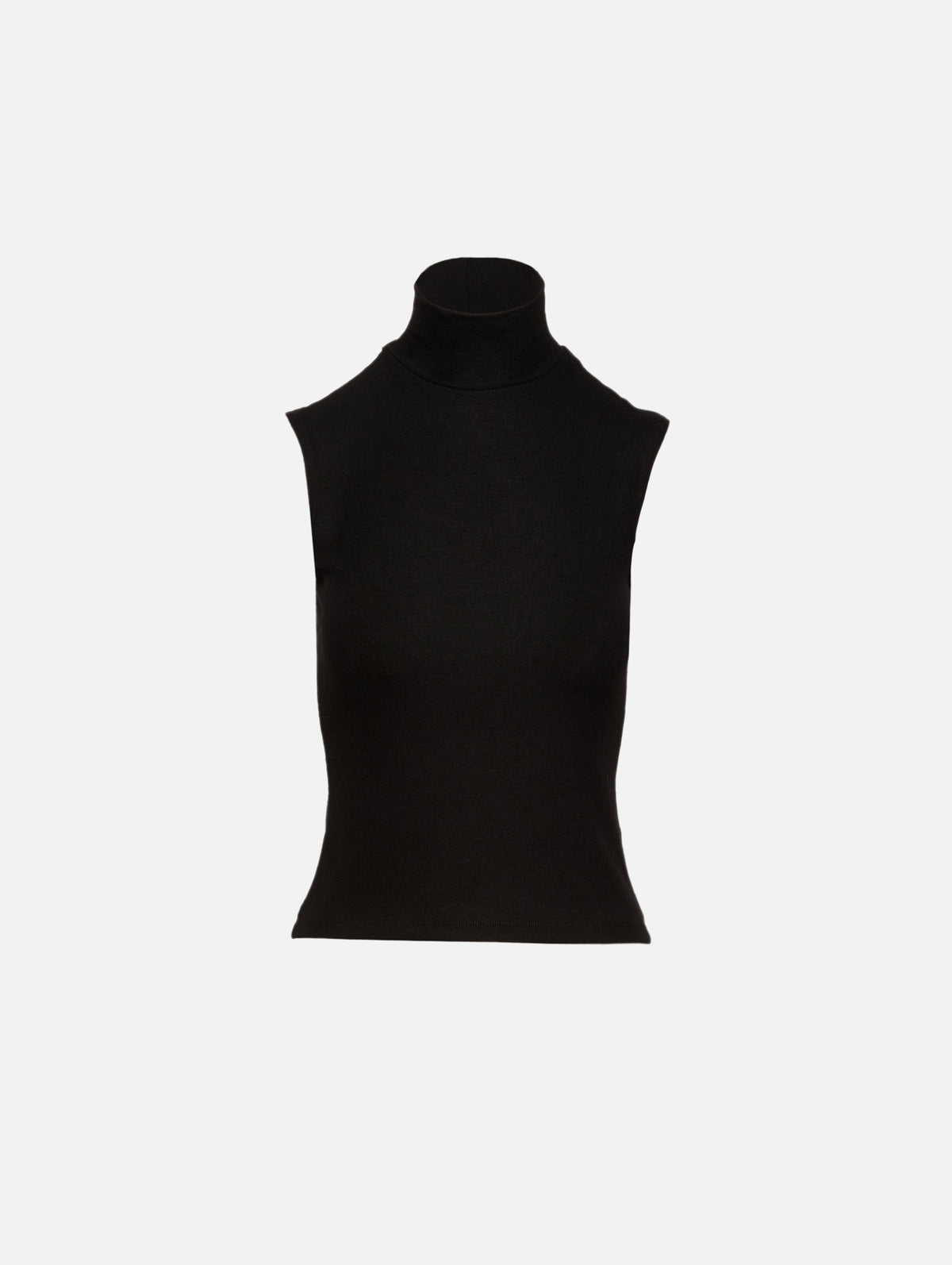 Lauren Sleeveless Turtleneck Top,LESET,BLACK,Image 1