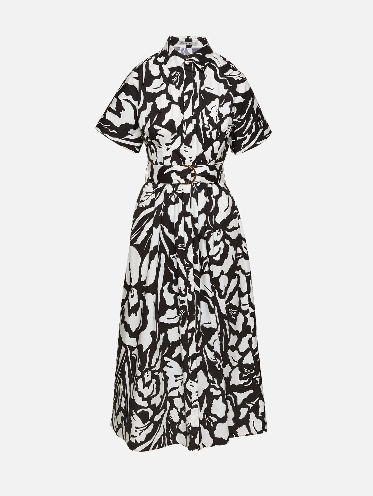 Blair Dress,AMIR TAGHI,BLACK/ECRU,Image 1